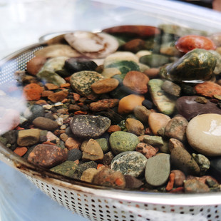 长江原石水族石溪流沙石水缸造景底沙雷鱼缸装饰大小号沙鱼缸过滤