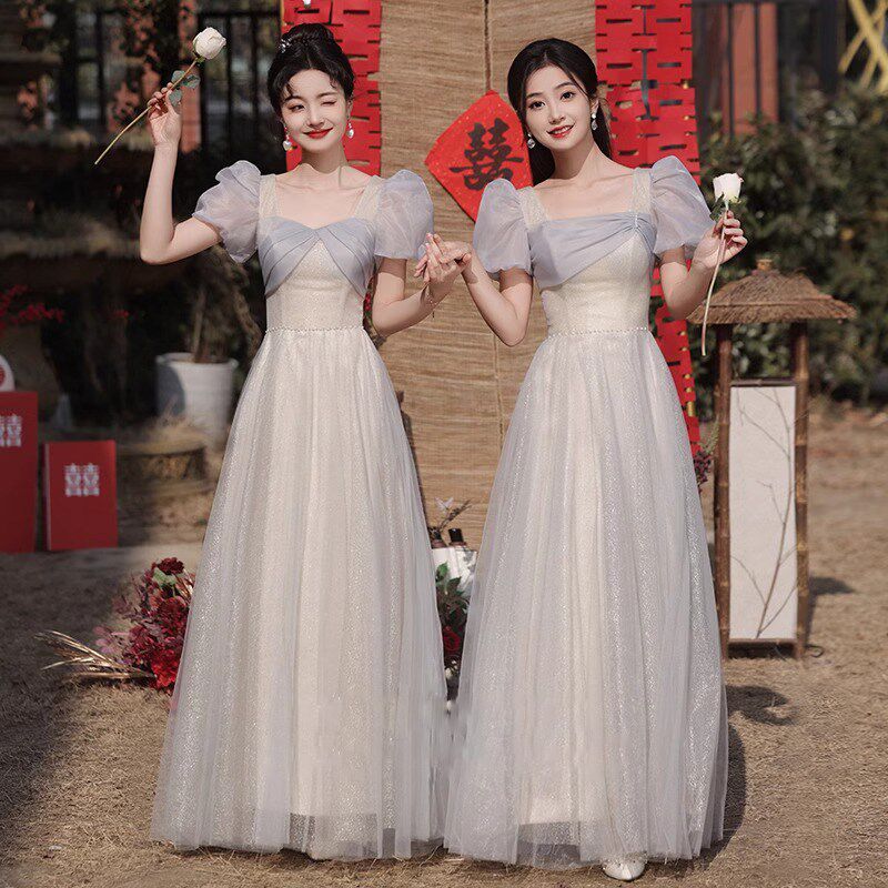 伴娘服礼服2024新款小个子气质伴娘团姐妹裙日常可穿小众高级感夏