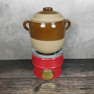 户外地摊火锅港式打边炉炭炉老式土砂锅耐高温涮锅煤炉烧烤炉商用