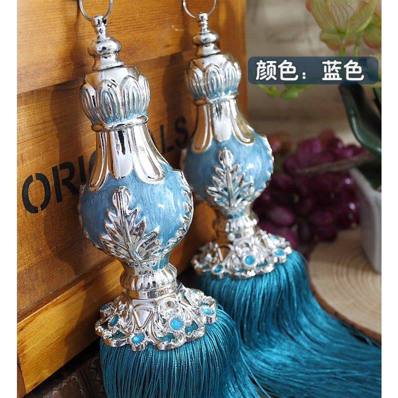 窗帘扣绑带扎带挂球束带捆绑绳子吊坠一对流苏北欧式装饰品挂钩,居家布艺,窗帘绑带,淘宝优惠券,粉丝福利购,淘宝优惠卷
