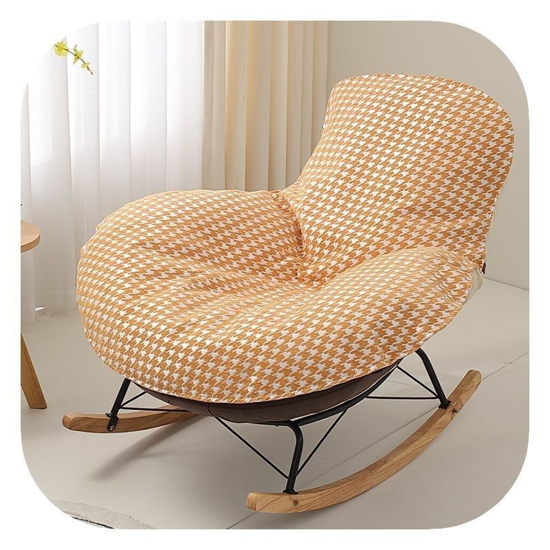 企鹅摇椅防滑单个椅子单人沙发垫替换套罩盖布摇椅懒人躺椅垫坐垫