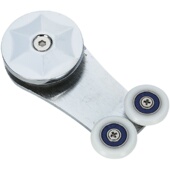 淋浴房移门滑轮老式 滑轮轨道侧挂轮浴室门玻璃门滚轮五金配件全套