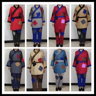 破烂古装搞笑中式乞丐衣服古代叫花子要饭衣服破烂补丁装