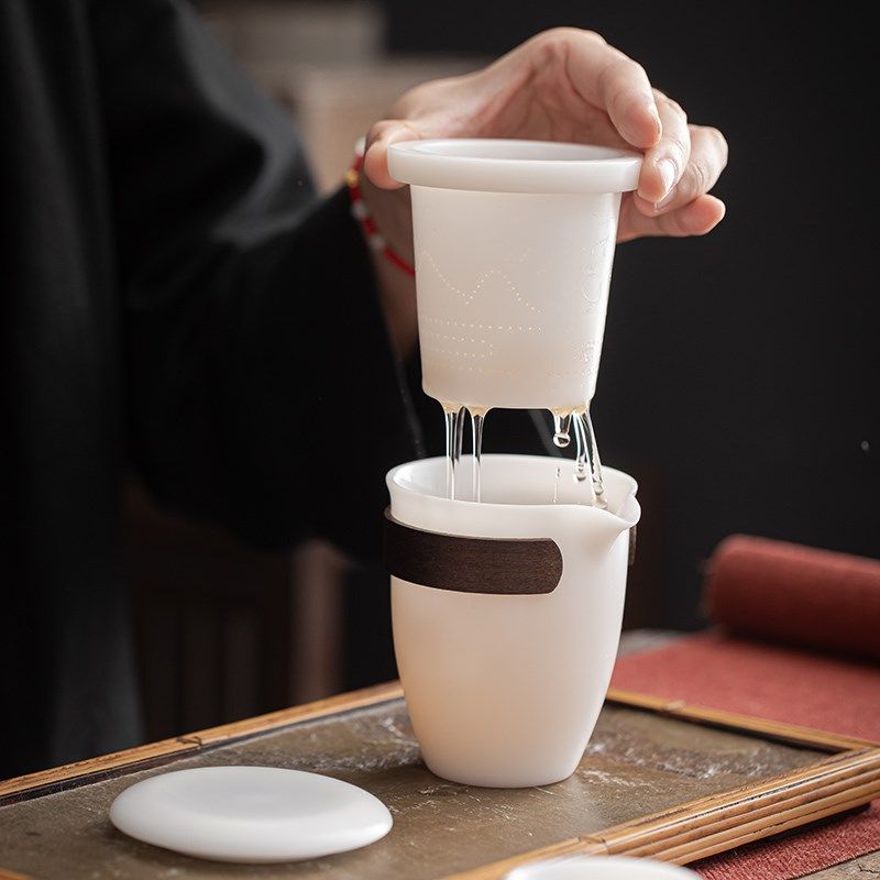 唐舍 冰种羊脂玉瓷快客杯一壶二杯旅行茶具套装旅游便携包白瓷,餐饮具,旅行茶具,淘宝优惠券,粉丝福利购,淘宝优惠卷