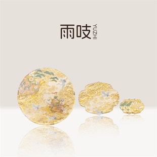 【首发好价】花舟一梦雨吱西阵织茶席 件装面 壶垫杯垫