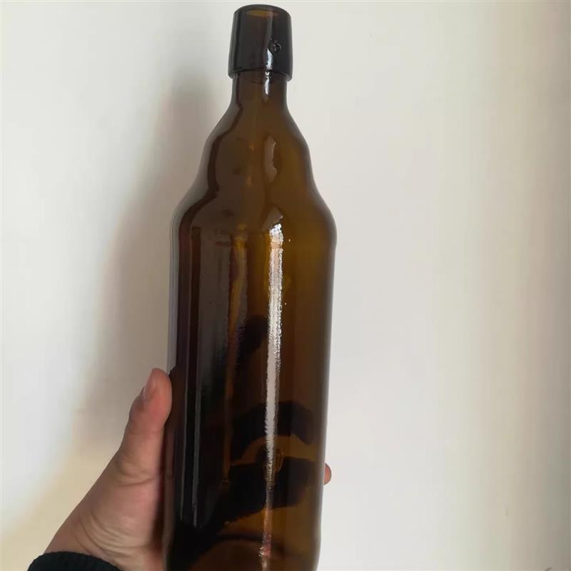 成箱出售.1000毫升卡扣棕色玻璃瓶啤酒瓶.空瓶汽水瓶饮料瓶红酒瓶