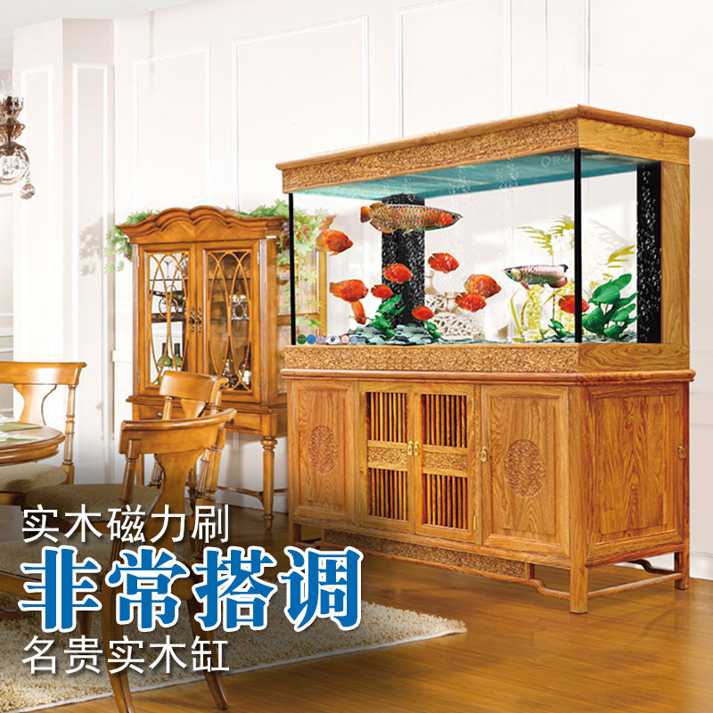 大鱼缸超强磁力刷清洗清理玻璃擦实木型缸刷子清浩工具可吸30MM厚