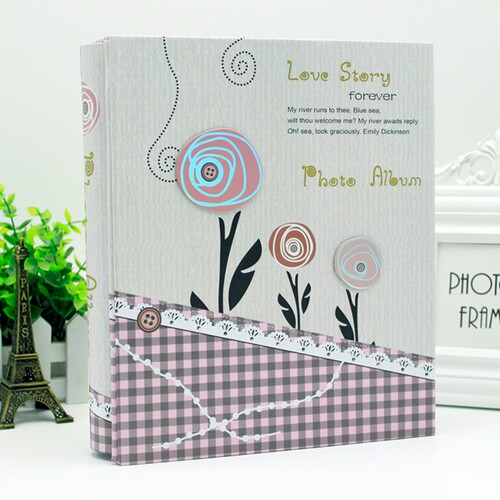 盒装复古家庭相册 200张4D全景大6寸/7寸 插页式大本宝宝影集相簿