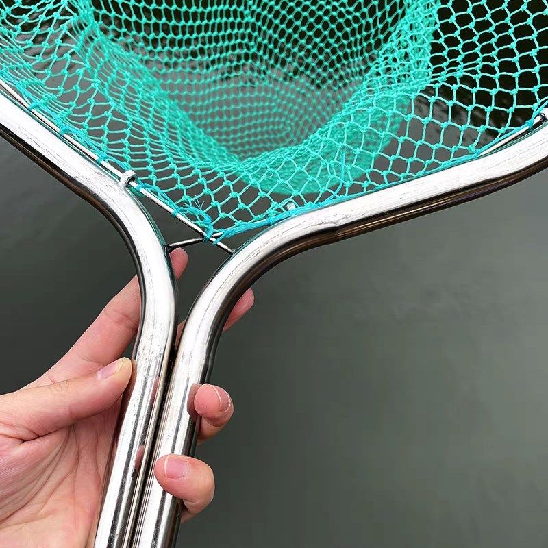 一体成型管不锈钢抄网捞鱼网鱼网超硬鱼捞海鲜赶海网抄捞子网兜