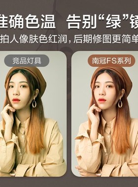 南冠南光FS300/300B 单色温LED摄影像补光灯常亮聚光灯人像影棚