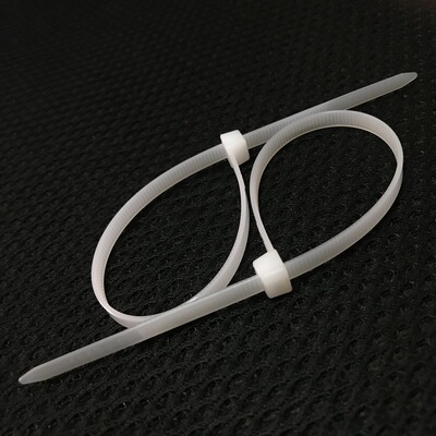 优质新料环保加粗加韧白/黑色塑料尼龙扎带8X300mm型号足数0条