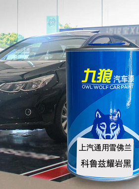 九狼汽车漆上成汽通品用雪漆佛兰科鲁兹耀岩黑流光银卡其金魔力红