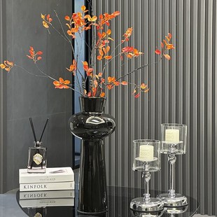 法式中古高级感落地高大花瓶摆件客厅插花入户玄关电视柜旁装饰品