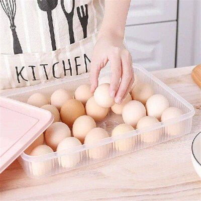 24 Grid Egg Grid Tray Kitchen Dustproof Food Sealed Storage