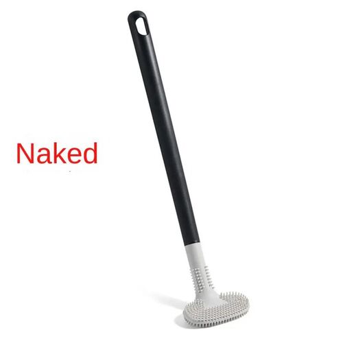 Silicone Toilet Brush Double-sided No Dead Angle Soft Hair