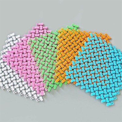 Candy-colored DIY freestyle assembly bathroom anti-slip mat,