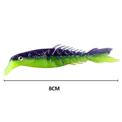 7pcs Soft Plastic Lures Baits Durable Simulation Swimbaits
