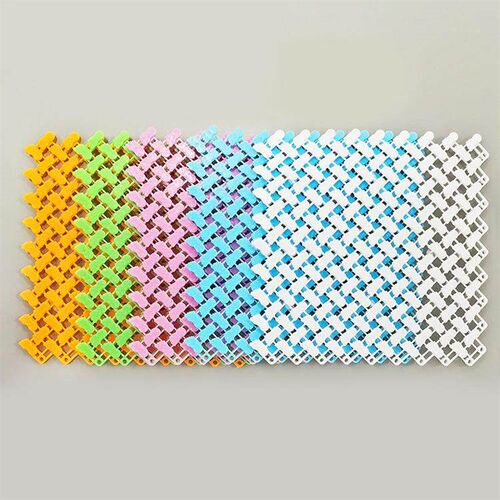 Candy-colored DIY freestyle assembly bathroom anti-slip mat,