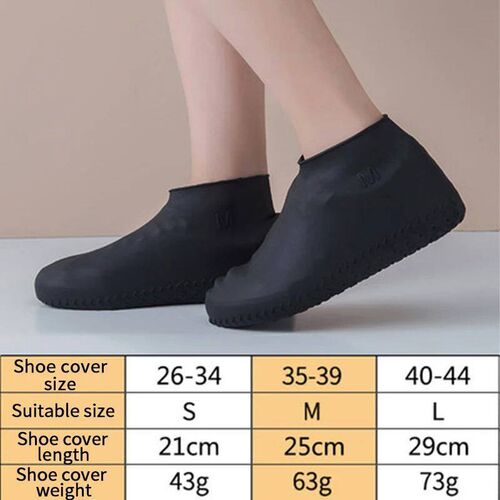 1 Pair Reusable Silicone Shoe ver S/M/L Waterproof Rain Shoe
