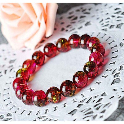 Ice Watermelon Tourmaline Brlet Candy Color Tourmaline Women