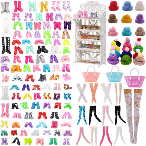 40Pcs Different High Heel Shoes Boots Fit For 11.8 Inch Barb