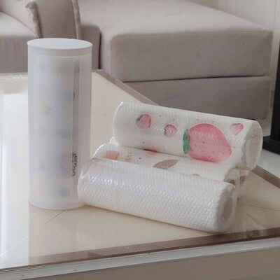 Lazy Rag Wet and Dry Kitchen Thickened Disposable Dish Cloth
