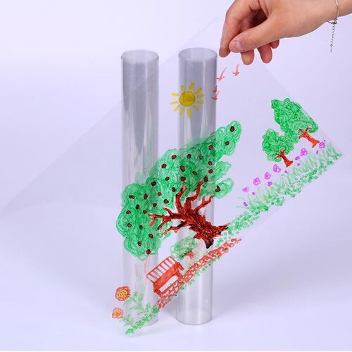 Transparent Film Painting Plastic Film Kindergarten Paintin