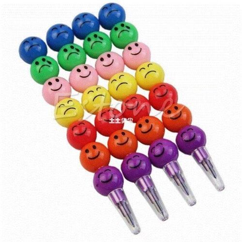 7 colors stacker swap tip wax crayons pencil stationary set