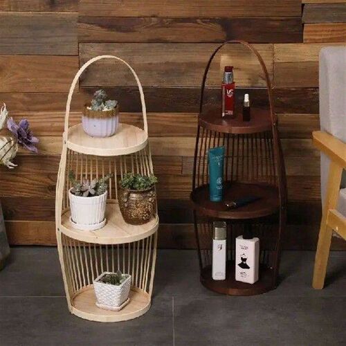 Chinese Bamboo Tea Table-Side Table Double Floor Coffee
