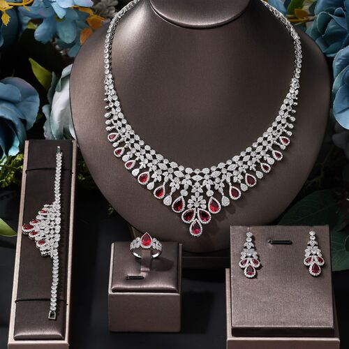 2023 Zircon Super Deluxe Tassel Water Drop Big Wedding Brida