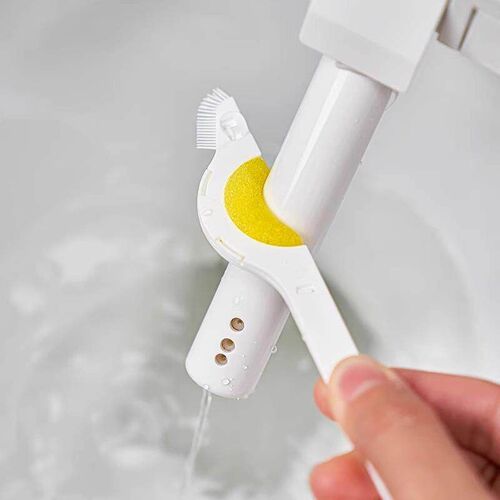 Smart toilet brush with spray water pipe, toilet cleaner bru