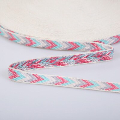 5 Yards 15MM 0.6 Inch Colours Arrow Geometric Woven Jacquard