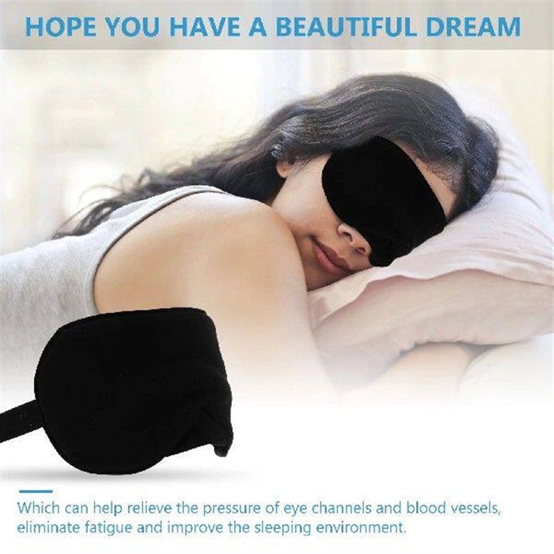 Sleep Mask Black Face Masks Travel Eye Cover Shade图片