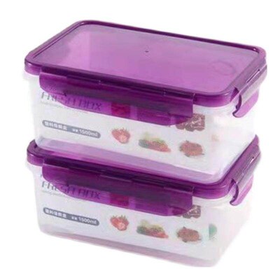 plastic food fruit storage box container lunch fridge big