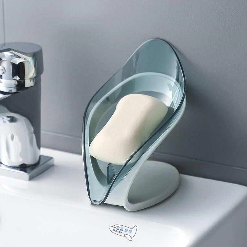 Bathroom Soap Holder Leaf Shape Soap Box Kitchen Dish Storag图片