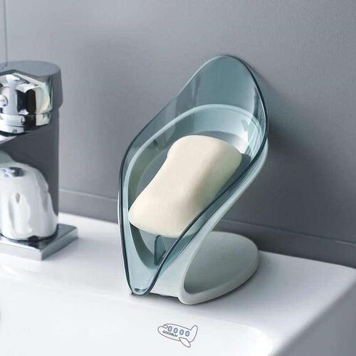 Bathroom Soap Holder Leaf Shape Soap Box Kitchen Dish Storag