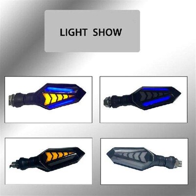 Double Side Flowing Motorcycles Turn Signals Light For