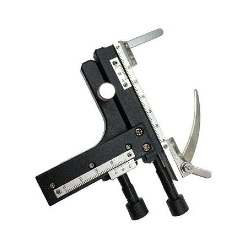 0-60mm Scale Microscopio Movable Measuring Ruler Biological