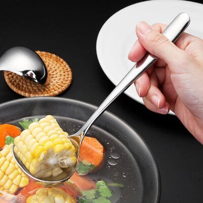 Stainless Steel Thickening Spoon Creative Long Handle Tables