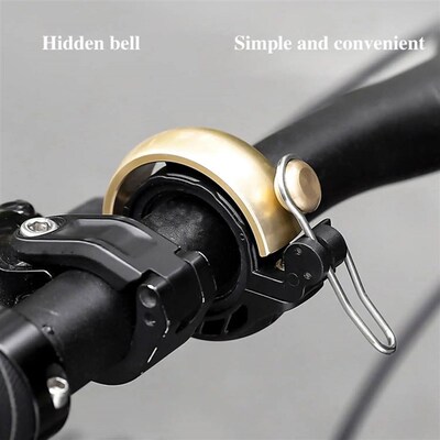 Concealed Bicycle Bell 80dB Loud and Clear Waterproof and ru