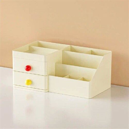 Plastic Cosmetic Storage Box Multi-compartment Large