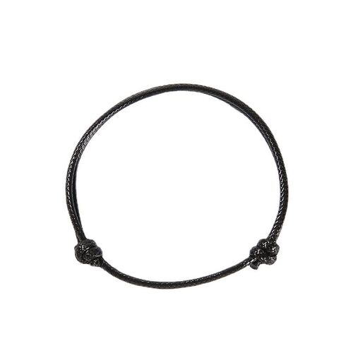 Simple basic hand-woven wax thread adjustable couple brlet w