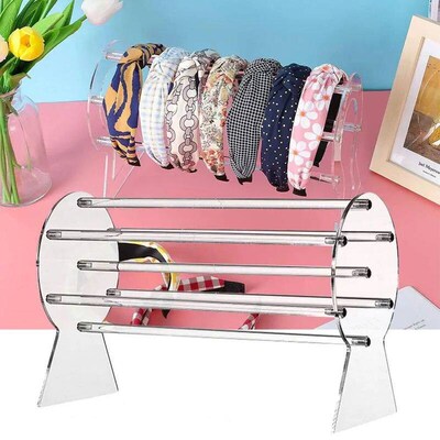 1 Set Transparent Headband Holder Acrylic Girl Women Headban