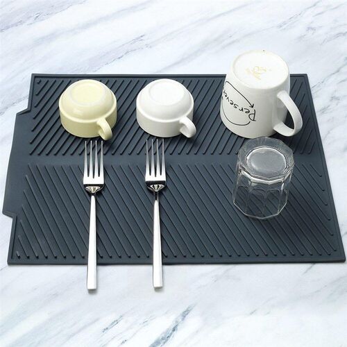 Large Dish Drying Mat Premium Heat Resistant Silicone Tablew