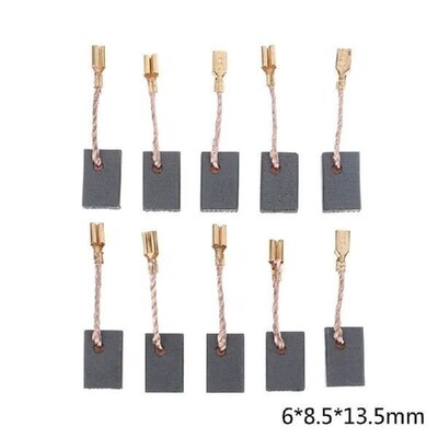 10PCS 6*8.5*13.5mm Graphite Copper Motor Carbon Brushes Kit
