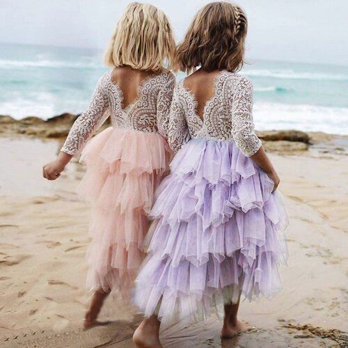 Little Girl Elegant Princess Dress Baby Childrens Clothing