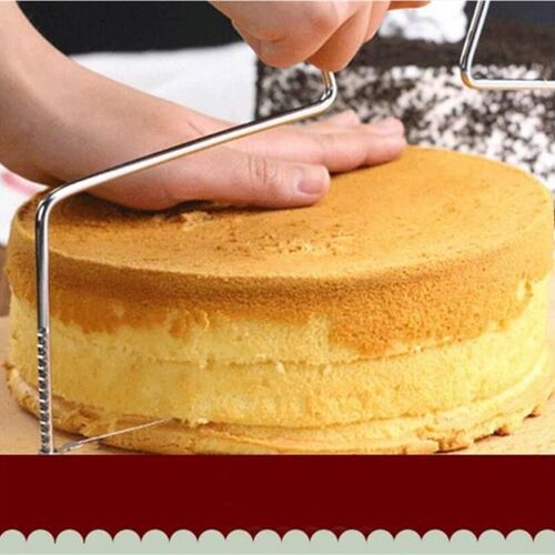 Double Line Adjustable Metal Cake Cutter Stainless Steel Cak