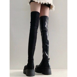 Elastic Slimming OvertheKnee Long Boots Womens Autumn Winter
