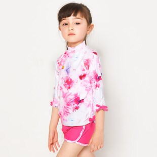 JULY SAND Girls Swimwear Baby Two-Piece Swimsuit Floral Pri