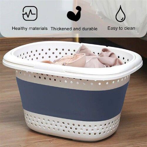 Foldable Laundry Baskets Plastic Dirty Laundry Basket